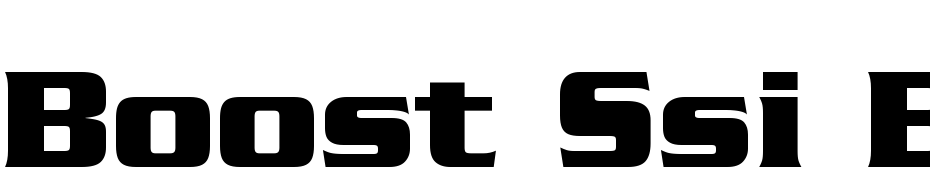 Boost SSi Bold Font Download Free